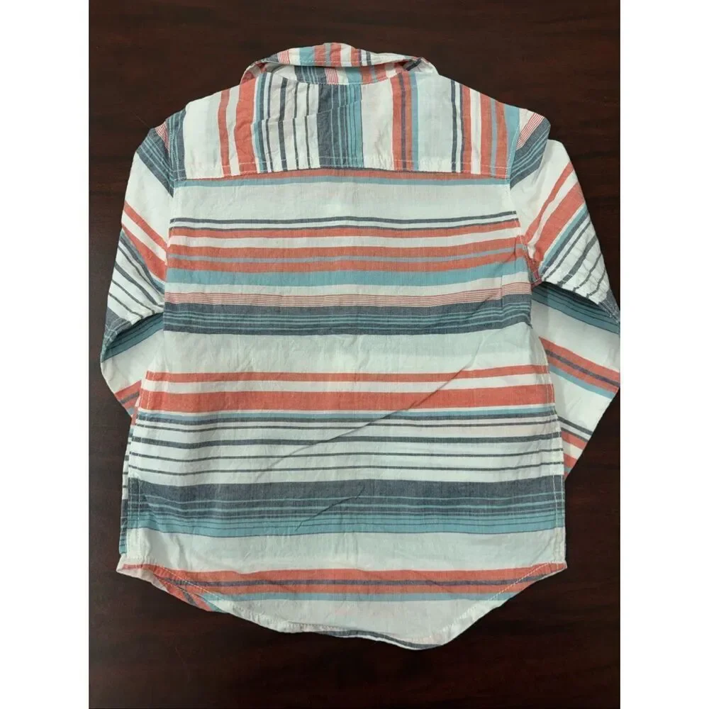 Carter’s Boys Stripe Button Up Shirt with Pocket Size 3T